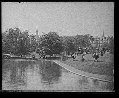 [Lake, Public Garden, Boston, Mass.]