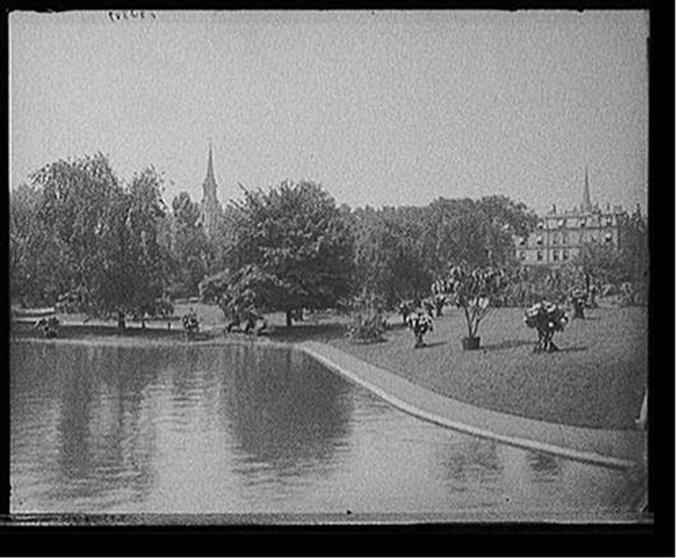 [Lake, Public Garden, Boston, Mass.], [between 1900 and 1910] — historic photograph