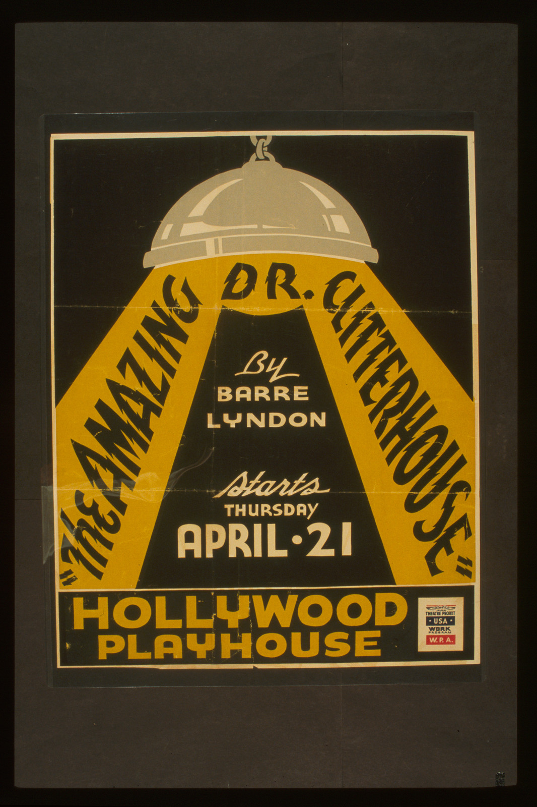 The amazing Dr. Clitterhouse by Barre Lyndon, 1938 — vintage poster