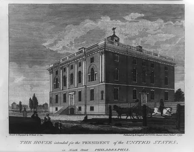 The House, intended for the President of the United States, in Ninth Street, Philadelphia
