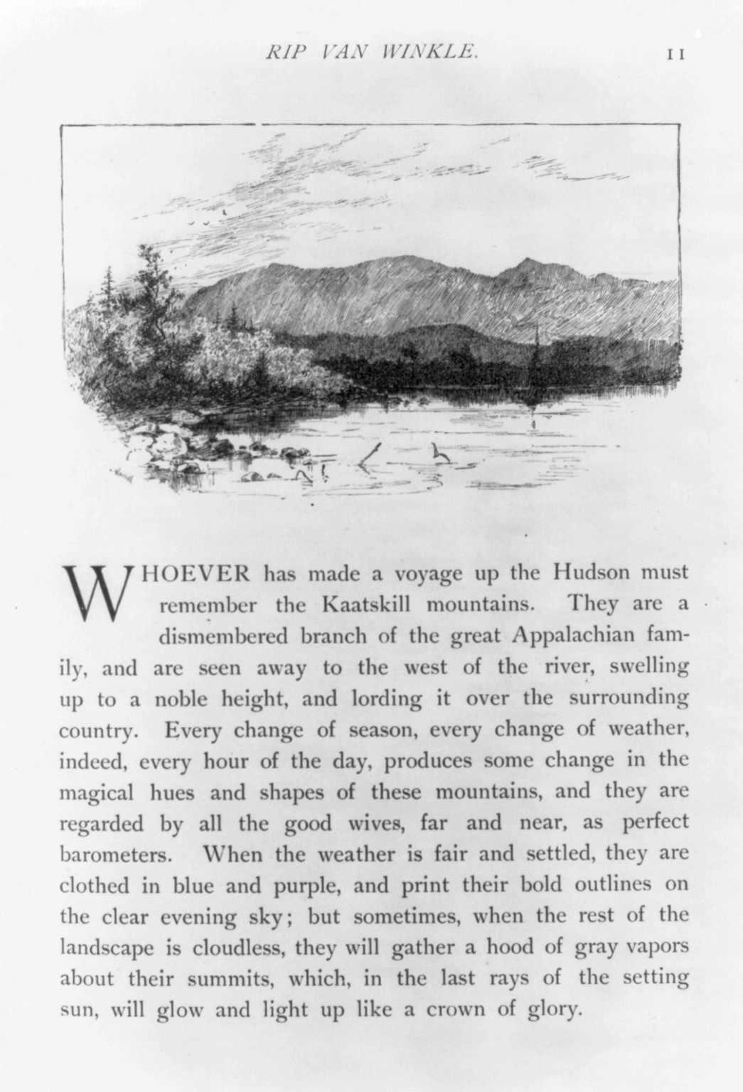 [View of Catskill Mts.] — historic print
