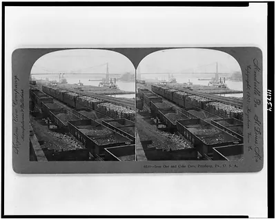 Iron ore and coke cars, Pittsburg, Pa., U.S.A.