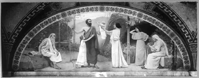 Murals in Library of Congress by Chas. Sprague Pearce - The Family""