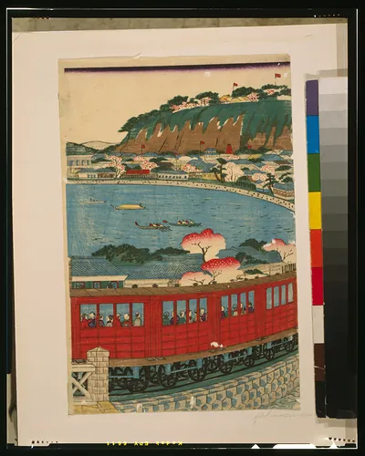 Yokohama tetsudō jōki shussha no zu