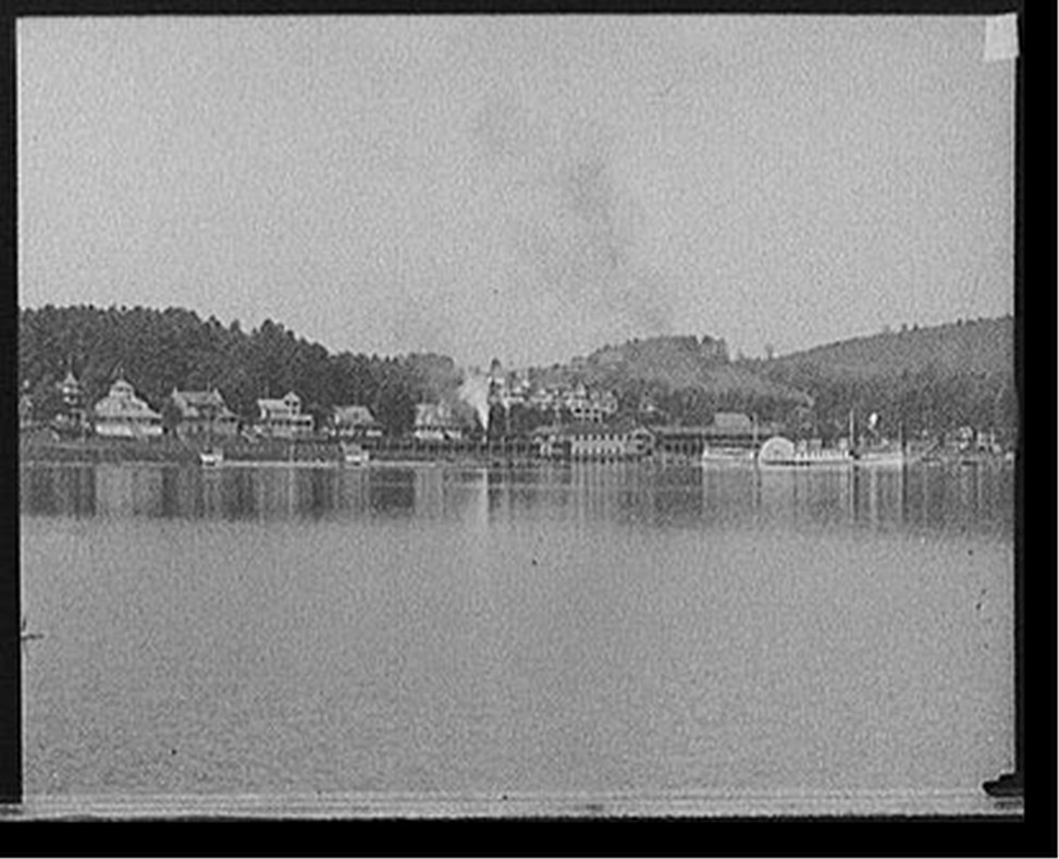 [Weirs from the lake, Lake Winnipesaukee, N.H.], [1906?] — historic photograph