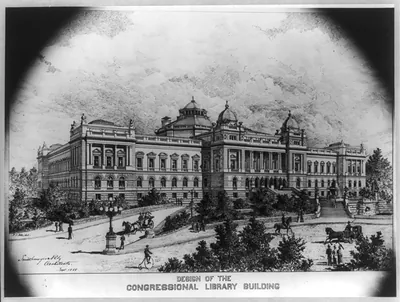 [Library of Congress, Washington, D.C. Exterior perspective rendering, D series]