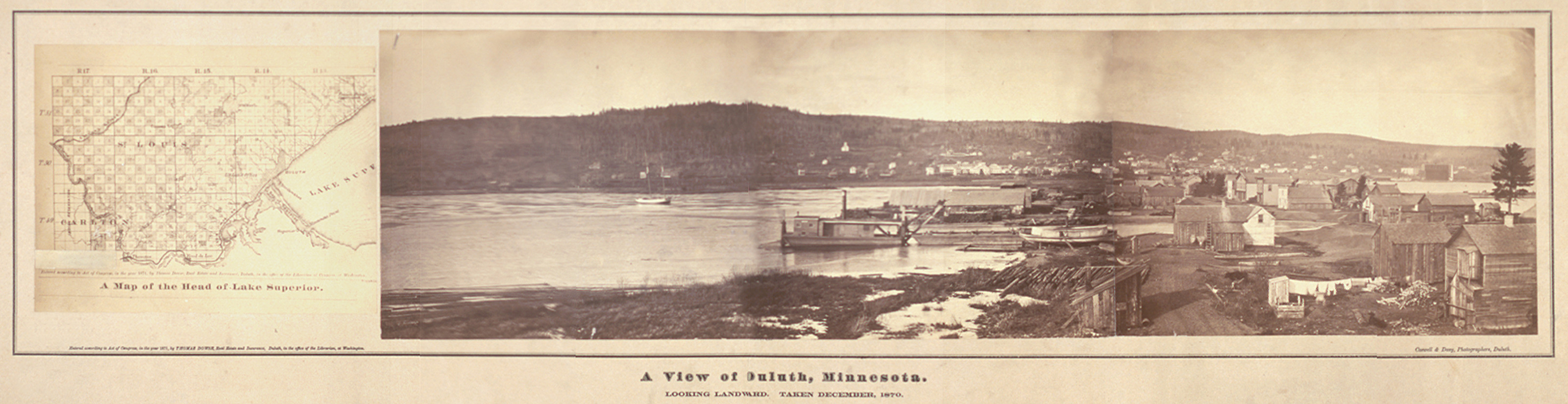 Duluth December 1870a, Minnesota — historic image