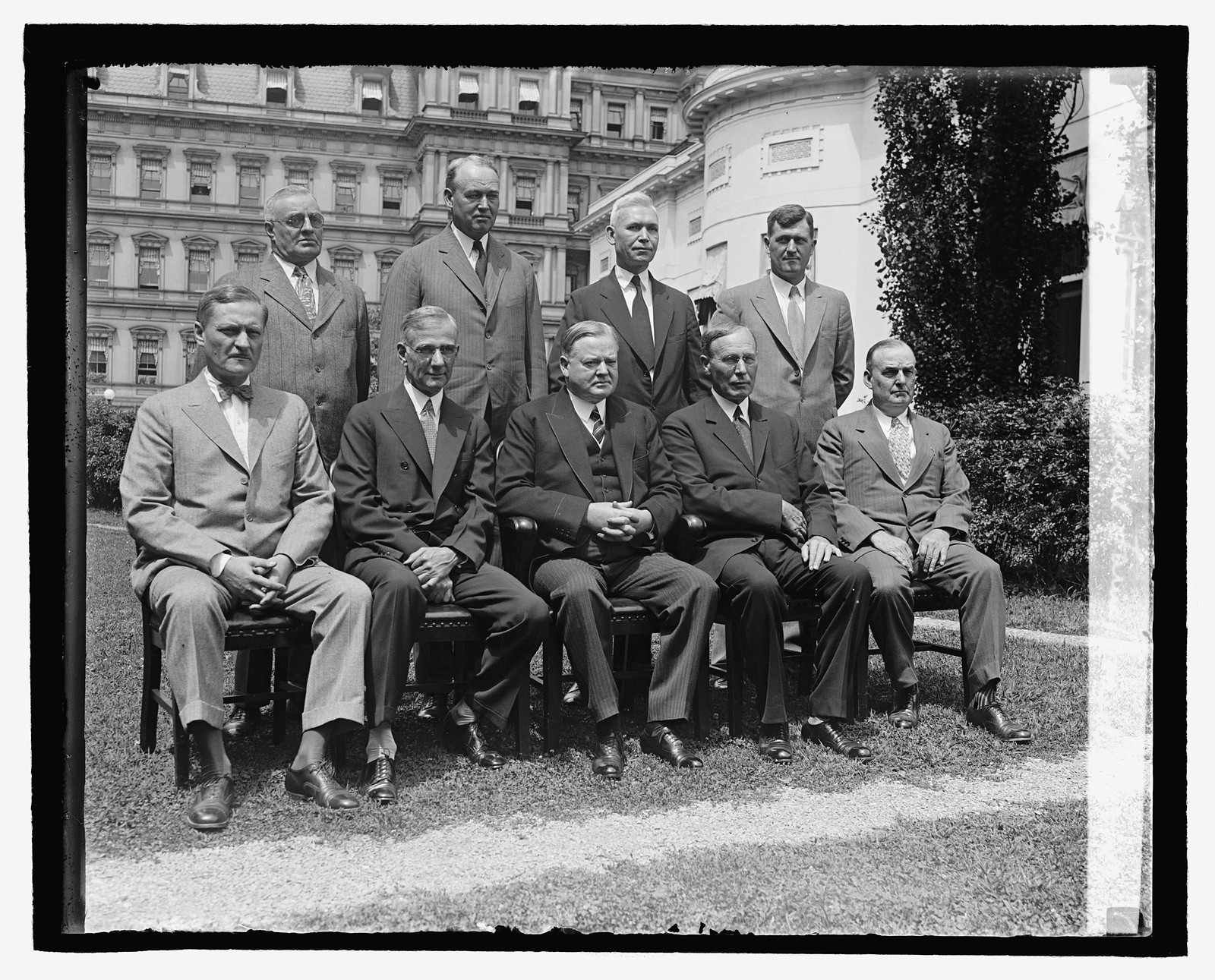 Hoover & Fed. Farm Board, 7/12/29, [19]29 July 12. — historic photograph