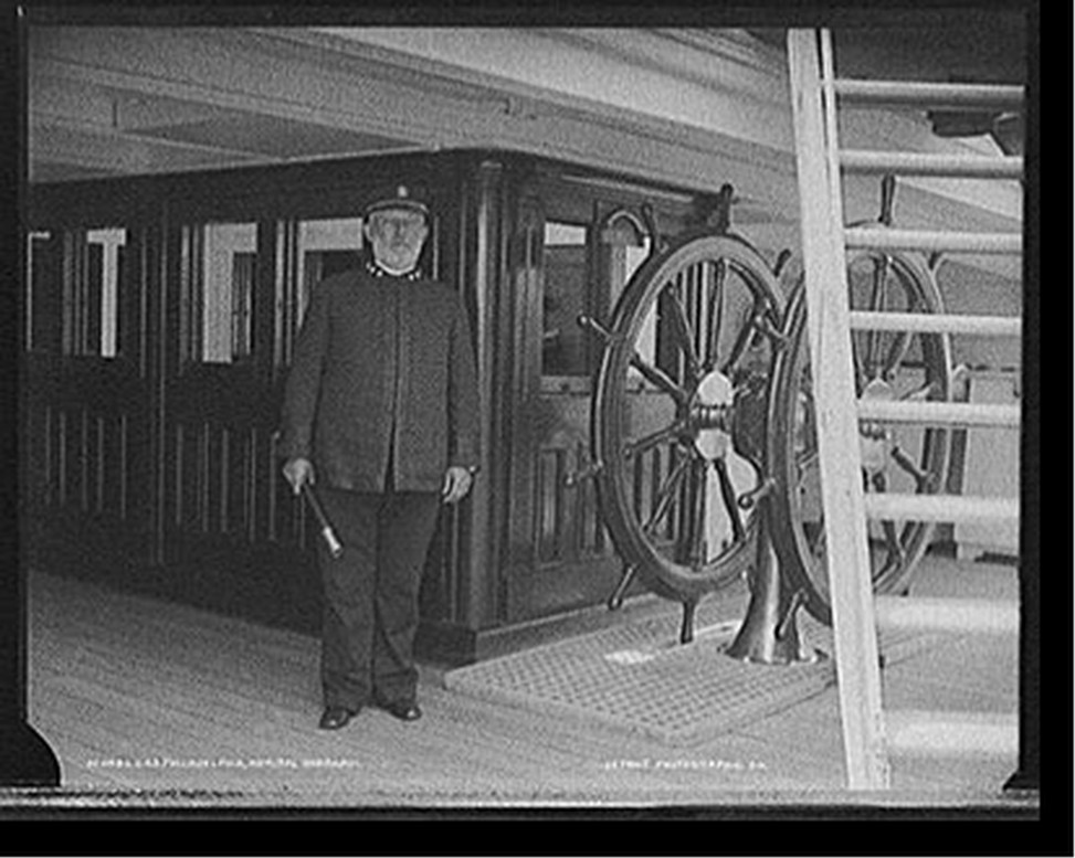 U.S.S. Philadelphia, Admiral Gherardi, [between 1890 and 1901] — historic photograph