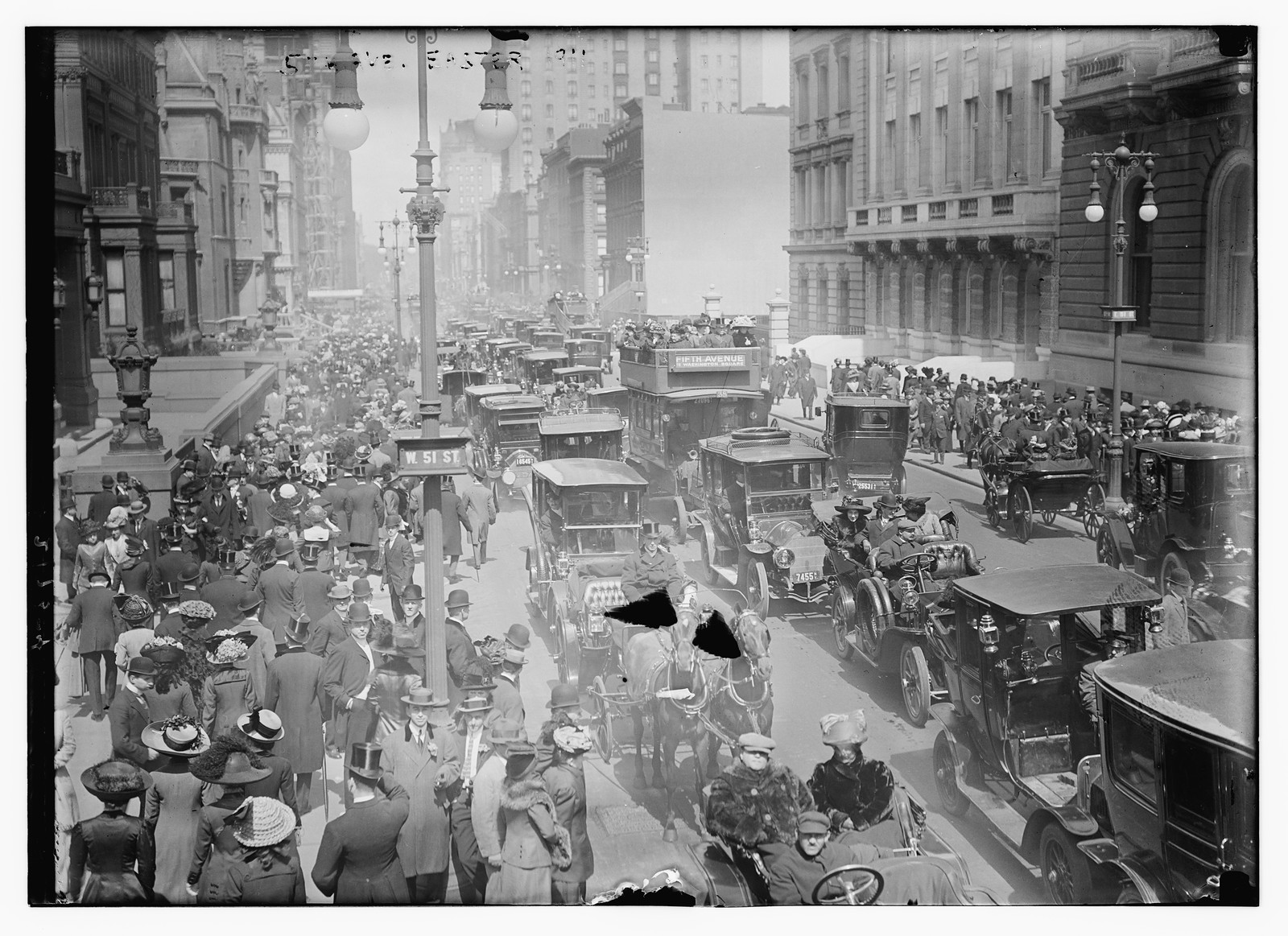 5th Ave. - Easter 1911, 1911 — historic photograph