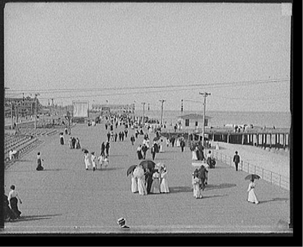 [Boardwalk, Asbury Park, N.J.], [1905?] — historic photograph