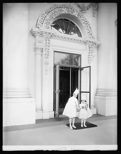 Jack Baker & Adrian Myers at White House, [Washington, D.C.]