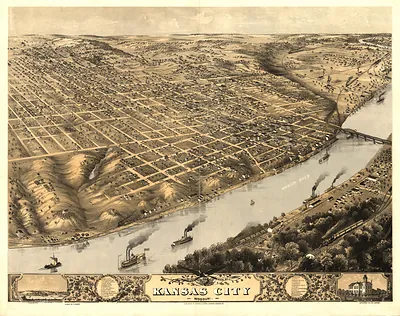 MO Kansas City 1869 MAP