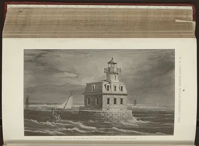 Fourth Order Light-House at Penfield Reef, Long Island Sound