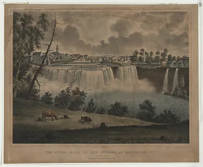 The Upper Falls of the Genesee at Rochester, N.Y.