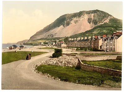 The parade Llanfairfechan Wales