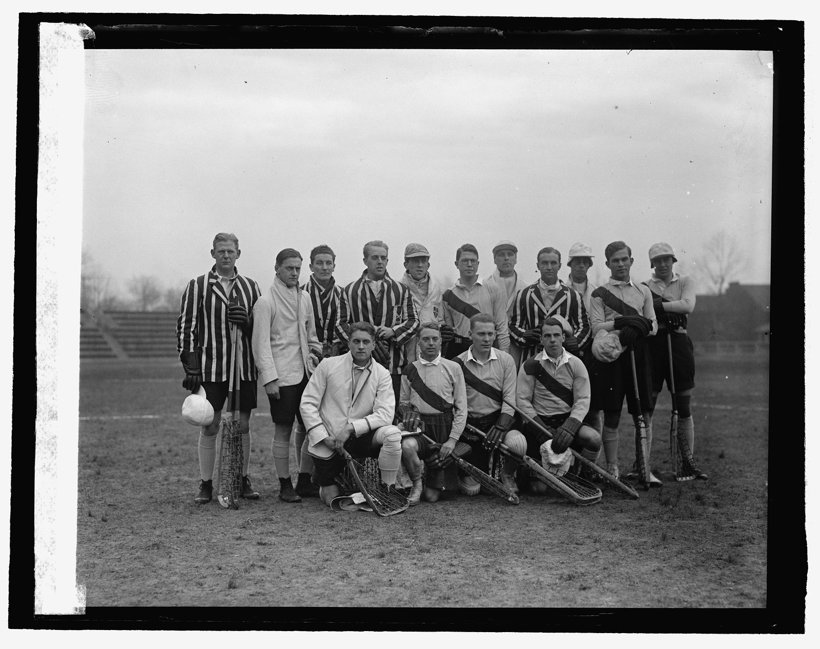 Oxford, Cambridge Lacross team, [4/2/26], [1926 April 2] — historic photograph