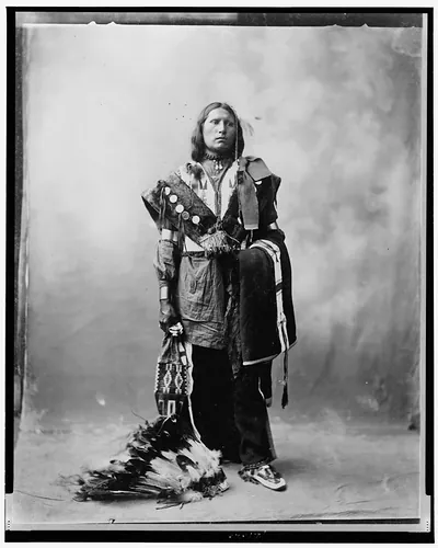 [Thomas American Horse, full-length portrait, standing, facing slightly right]