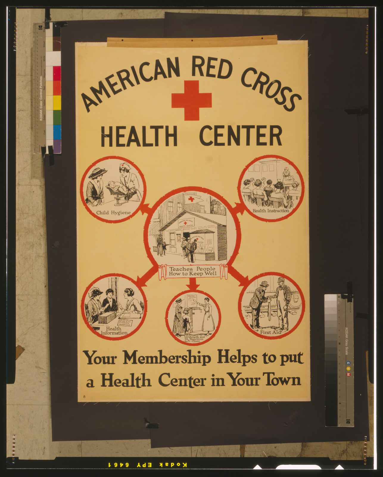 American Red Cross health center Your membership helps to put a health center in your town., [1919] — vintage poster