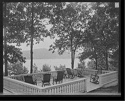 Outlook at Rogers Rock, Lake George, N.Y.