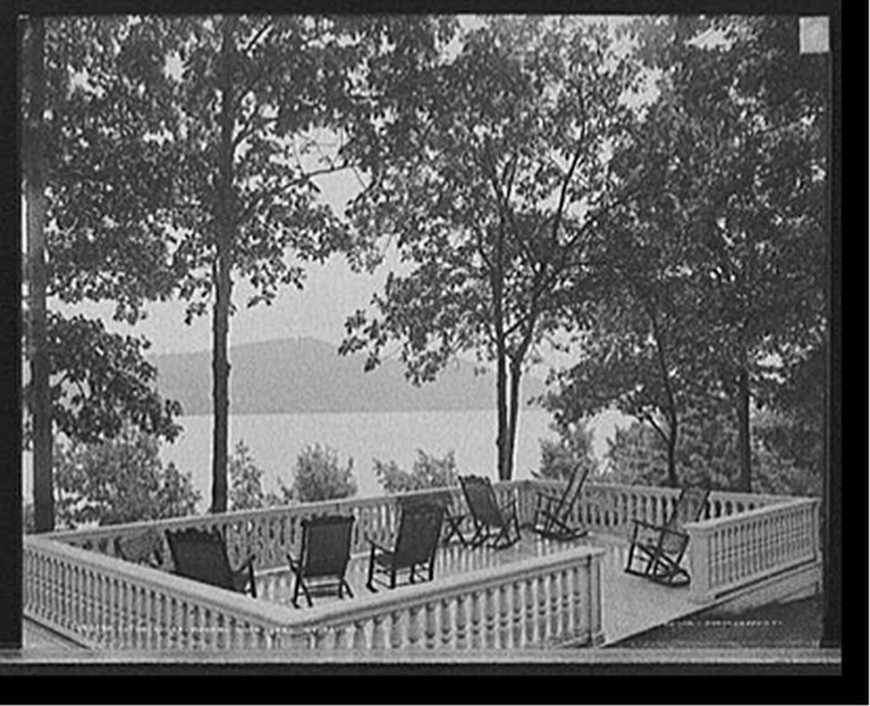 Outlook at Rogers Rock, Lake George, N.Y., [between 1900 and 1905] — historic photograph