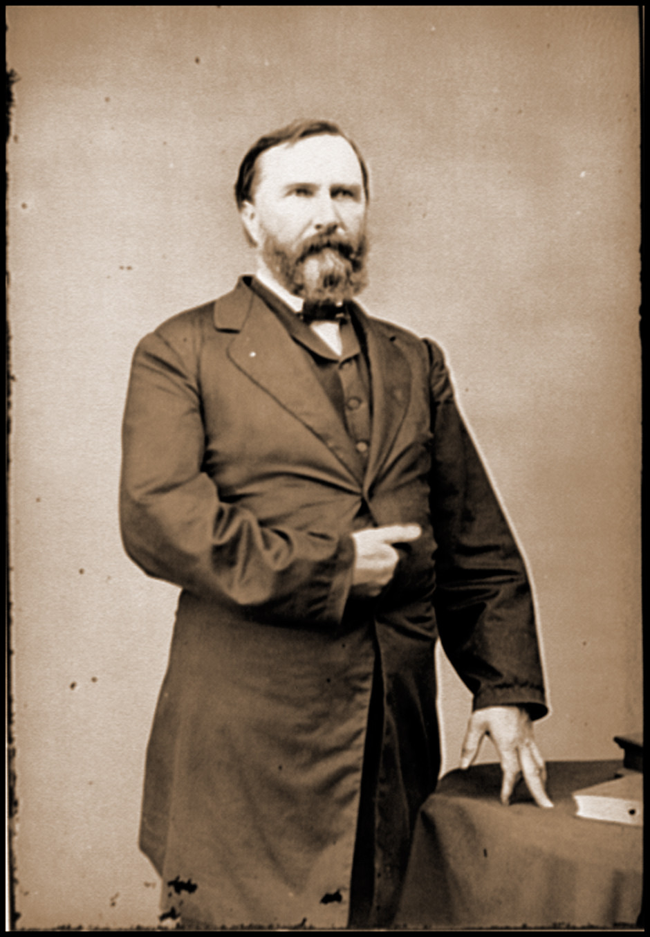 Portrait of Lieut. Gen. James Longstreet officer of the Confederate Army, 1860 — historic photograph