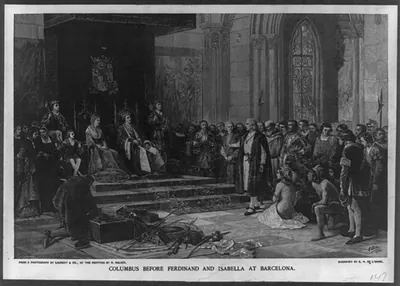 Columbus before Ferdinand and Isabella at Barcelona
