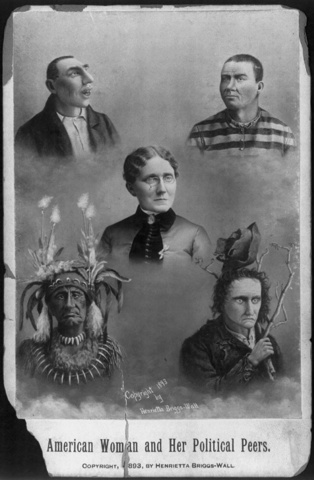 American Woman and Her Political Peers, c1893. — historic print