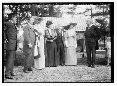 L.L. Bonheur; Mrs. Chochran; G. Staus & wife; Mrs. T. Roosevelt, Jr.; and B. Cochran
