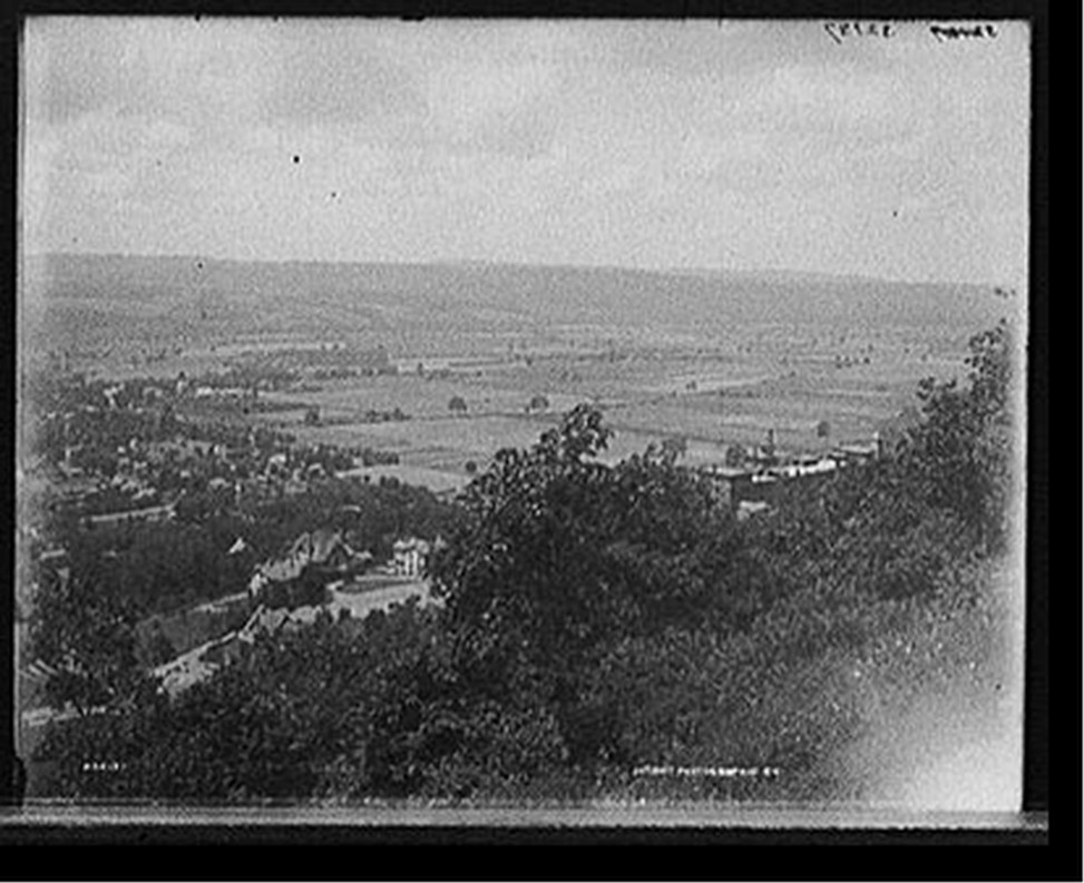 [Genesee River, Mt. Morris, high banks, New York], [between 1895 and 1910] — historic photograph