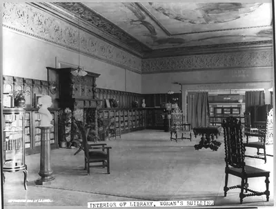 [Ill. - Chicago - World's Columbian Exp. (Woman's Bldg.): interior of library]