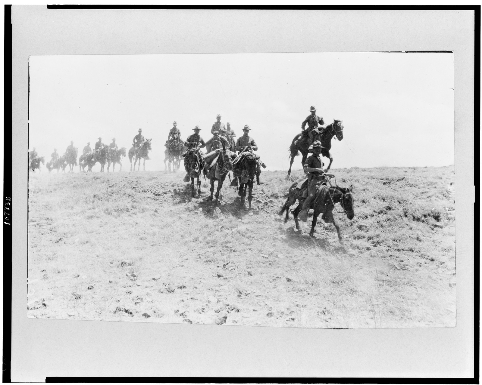 [Some of Maj. Tomkins' columns ... on horseback], c1916. — historic photograph