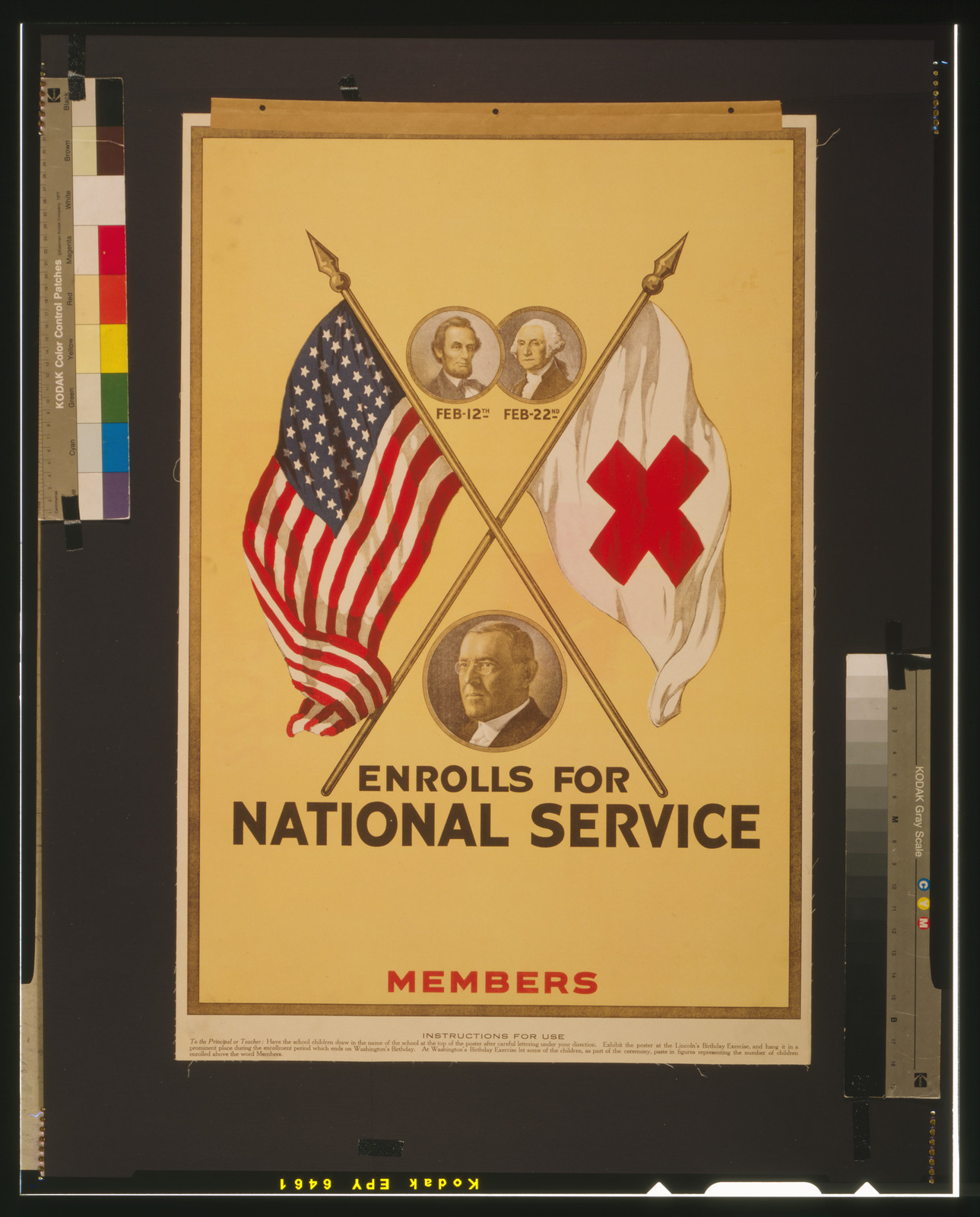 [blank] enrolls for national service Members., [1919] — vintage poster