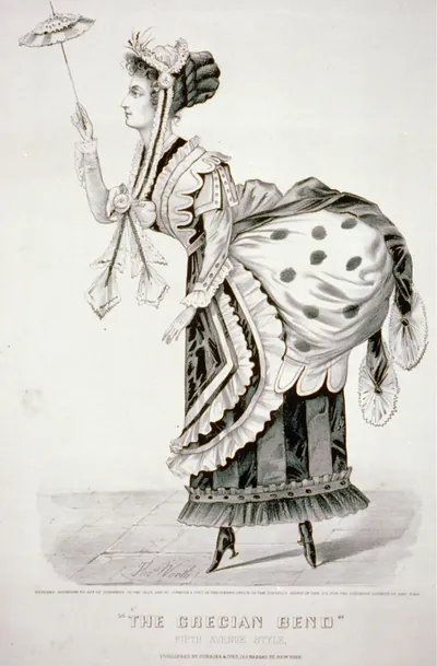 The Grecian bend" - Fifth Avenue style"