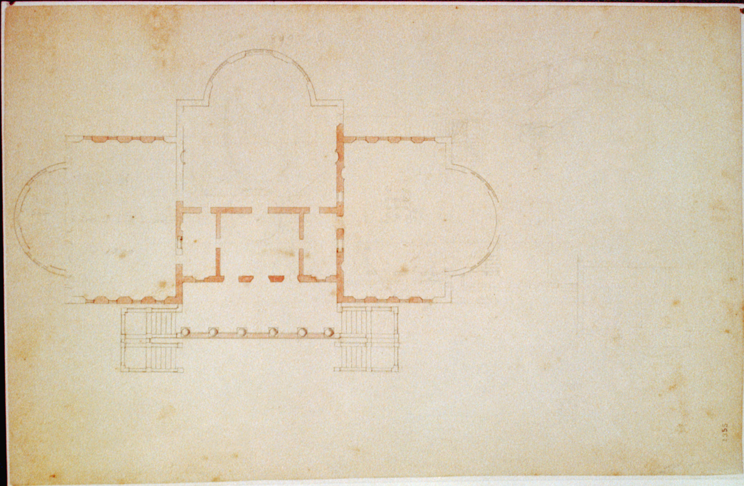 Architectural drawing for the United States Capitol, Washington, D.C. Plan, sketch elevations, and Engineering (ADE) Drawings" (http://www.loc.gov/rr/print/res/103_ade.html)." — historic drawing