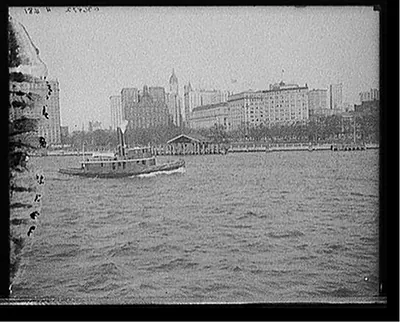 [Battery Park from the water, New York, N.Y.]