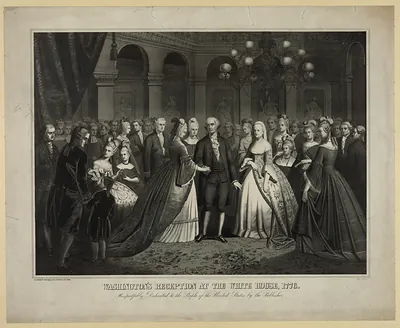 Washington's Reception at the White House, 1776