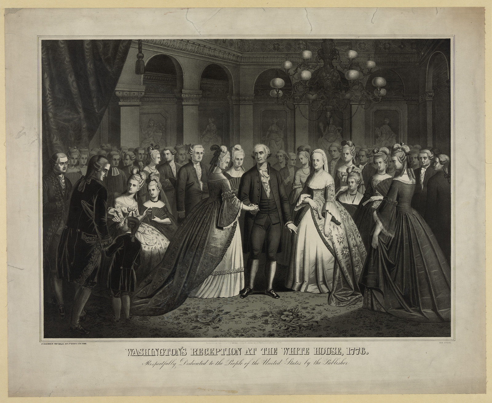 Washington's Reception at the White House, 1776 — historic image