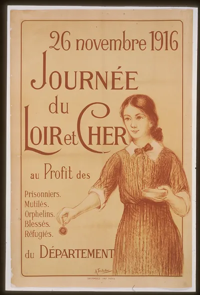Journeacutee du Loir et Cher au profit des prisonniers. Mutileacutes. Orphelins. Blesseacutes. Reacutefugieacutes. 26 Novembre 1916