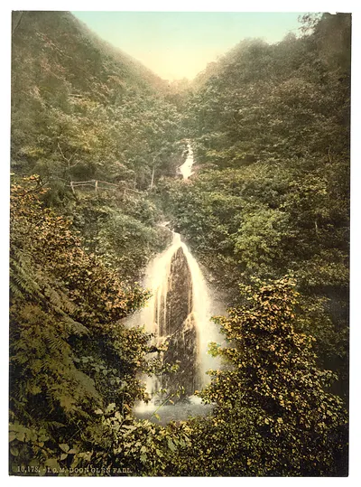 Laxey Doon Glen Waterfall Isle of Man England