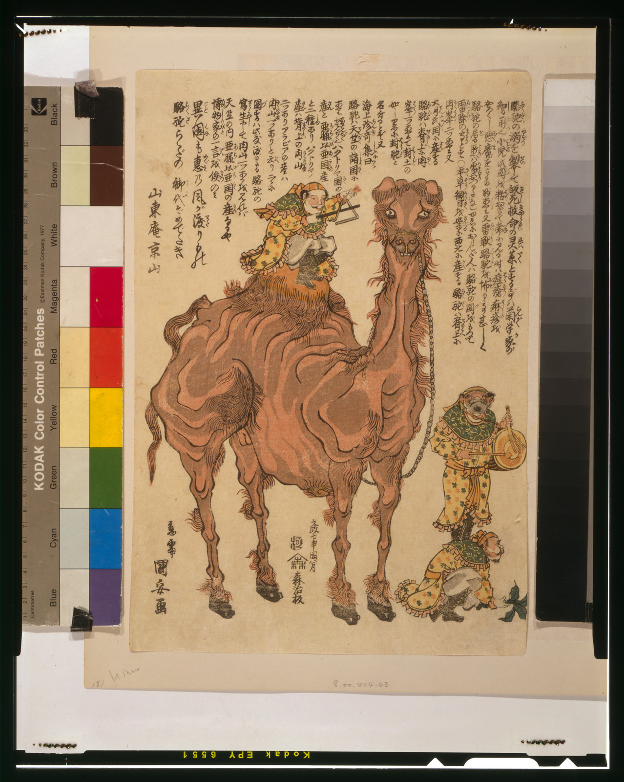 Rakuda no zu, 1824 — historic print