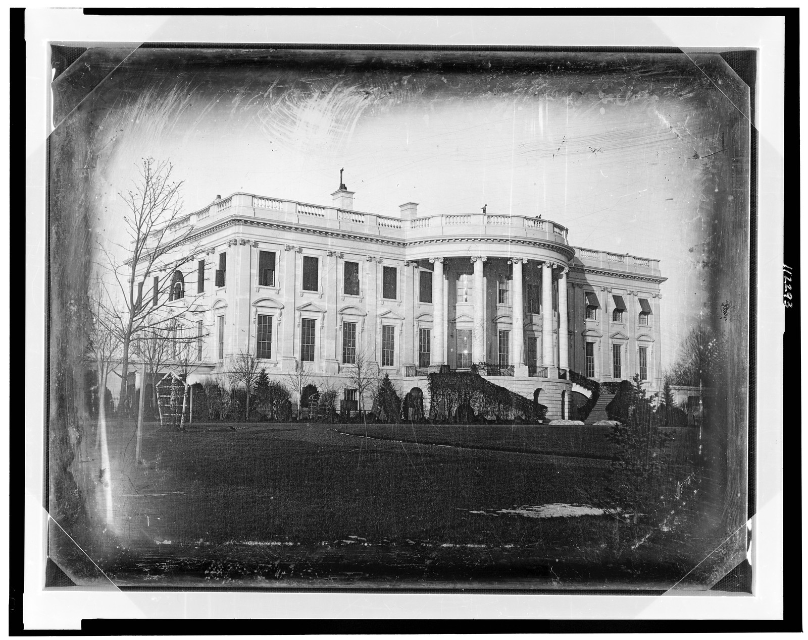 [President's house (i.e. White House), Washington, D.C., showing south side, probably taken in winter], [ca. 1846] — historic photograph