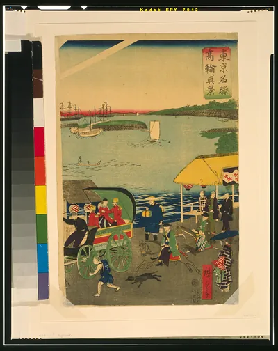 Tokyo meisho Takanawa no shinkeiTITLE TRANSLATION:Famous places in Tokyo: real view of Takanawa.