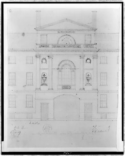 Front of Boston Library, Franklin place