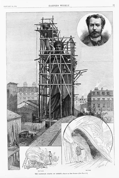 The Bartholdi Statue of Liberty / drawn by John Durkin.