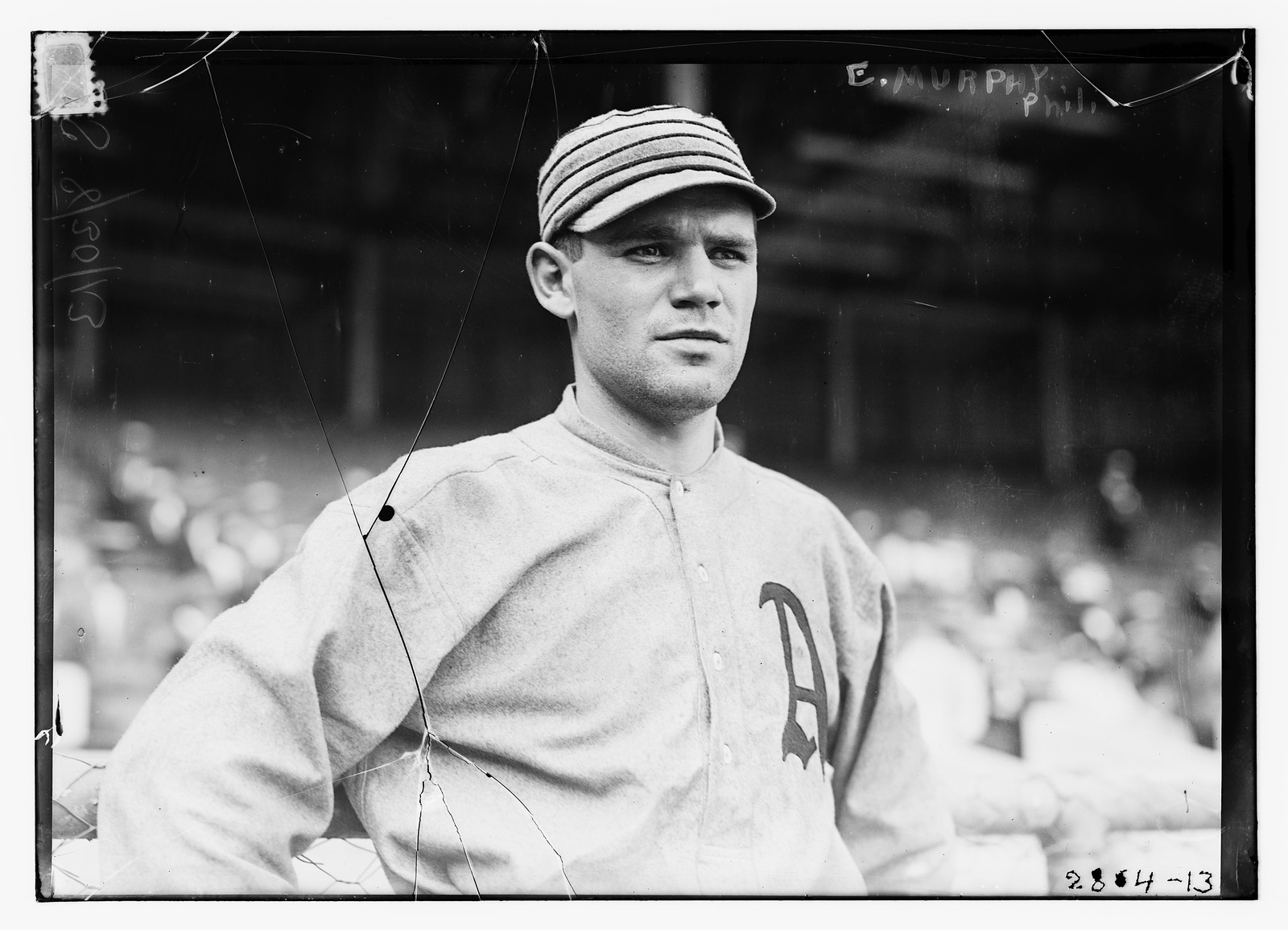 John E. "Eddie" Murphy, Philadelphia AL, at Polo Grounds, NY (baseball), [1913] — historic photograph
