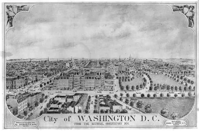 City of Washington, D.C. from the National Observatory, 1876