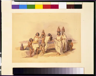 Nubian women at Korti, on the Nile / David Roberts, R.A.