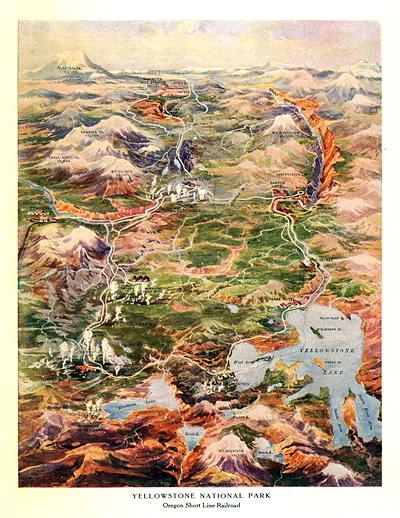 Yellowstone National Park, Oregon Short Line Railroad