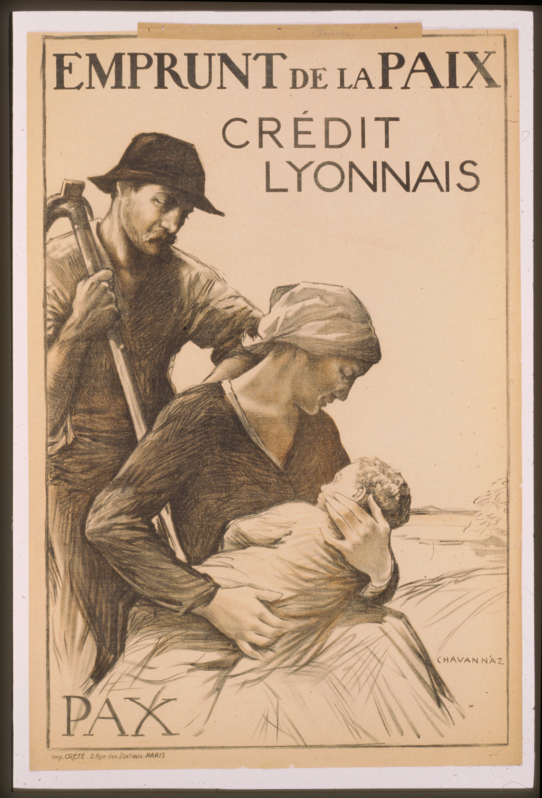 Emprunt de la Paix. Crédit Lyonnais, Paris : Imp. Crété, [1920] — vintage poster